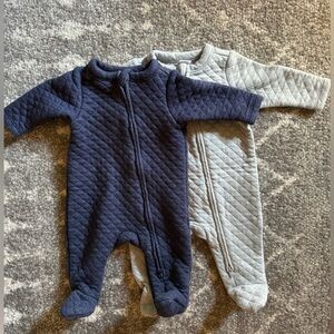 Old Navy Quilted Sleepers 0-3